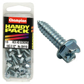 Champion - SELF TAPP SCREWS-HEX-COMBO-4.8 x 13mm-ZINC PLATED | BH119